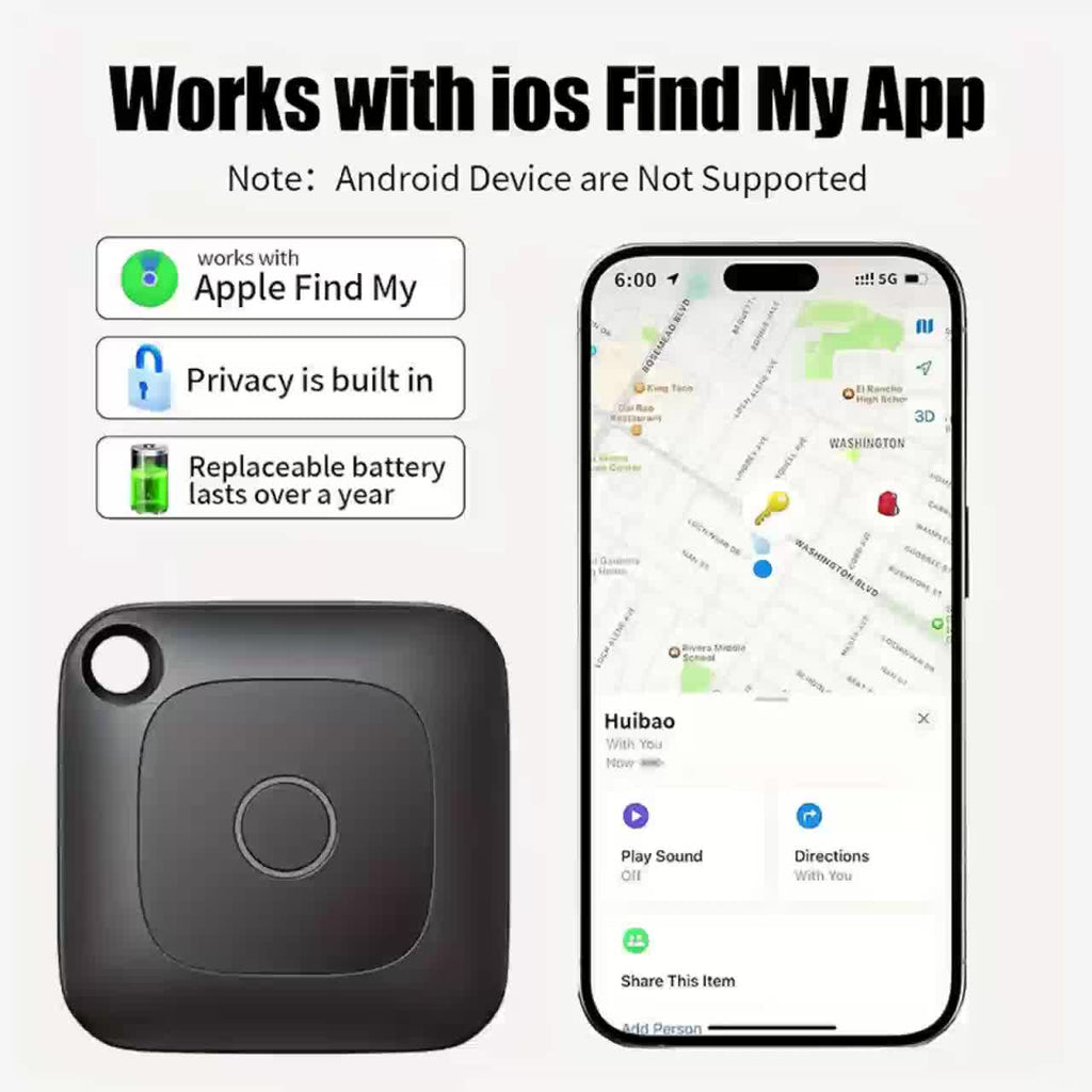 Portable Real-Time GPS Tracker Global Coverage Location Tracking Device for Cats Dogs Keys Wallets Luggage Anti-Loss Finder Android & Universal Single or 4-Pack