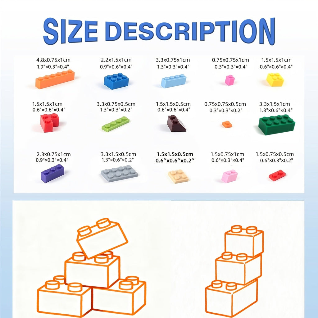 500-Piece Building Blocks Set for Boys & Girls – Small Particle Interlocking DIY Bricks, STEM Educational Creative Toy, Inspires Imagination & Hands-On Learning, Perfect Christmas Birthday Gift