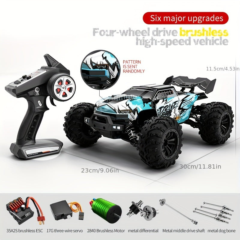 4WD RC Racing Car High-Speed Electric Off-Road Drift Remote Control Car for Adults & Professional Players – Carbon Brush Motor, Fast RC Truck