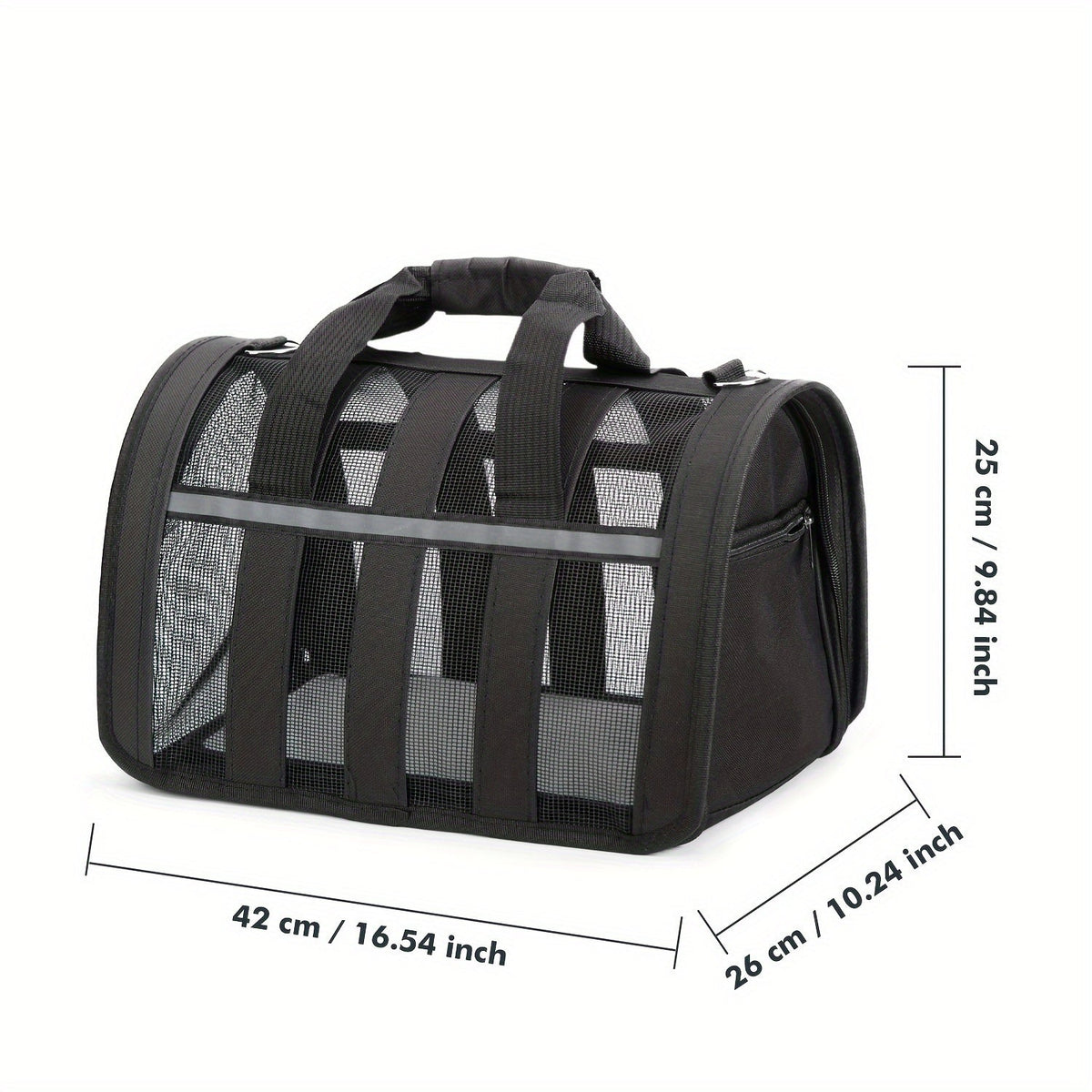 Foldable Soft Pet Carrier Bag – Breathable Mesh Travel Bag for Cats & Dogs, 6 Colors, S/M/L Sizes, Portable with Zipper Closure