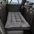 Extra Large Plush Dog Bed Sofa - Thickened Ultra-Soft Polyester Pet Mat with Headrest & Raised Edges, Comfortable Durable Couch Bed for All Dog Breeds, 2 Colors (Grey/Light Coffee)