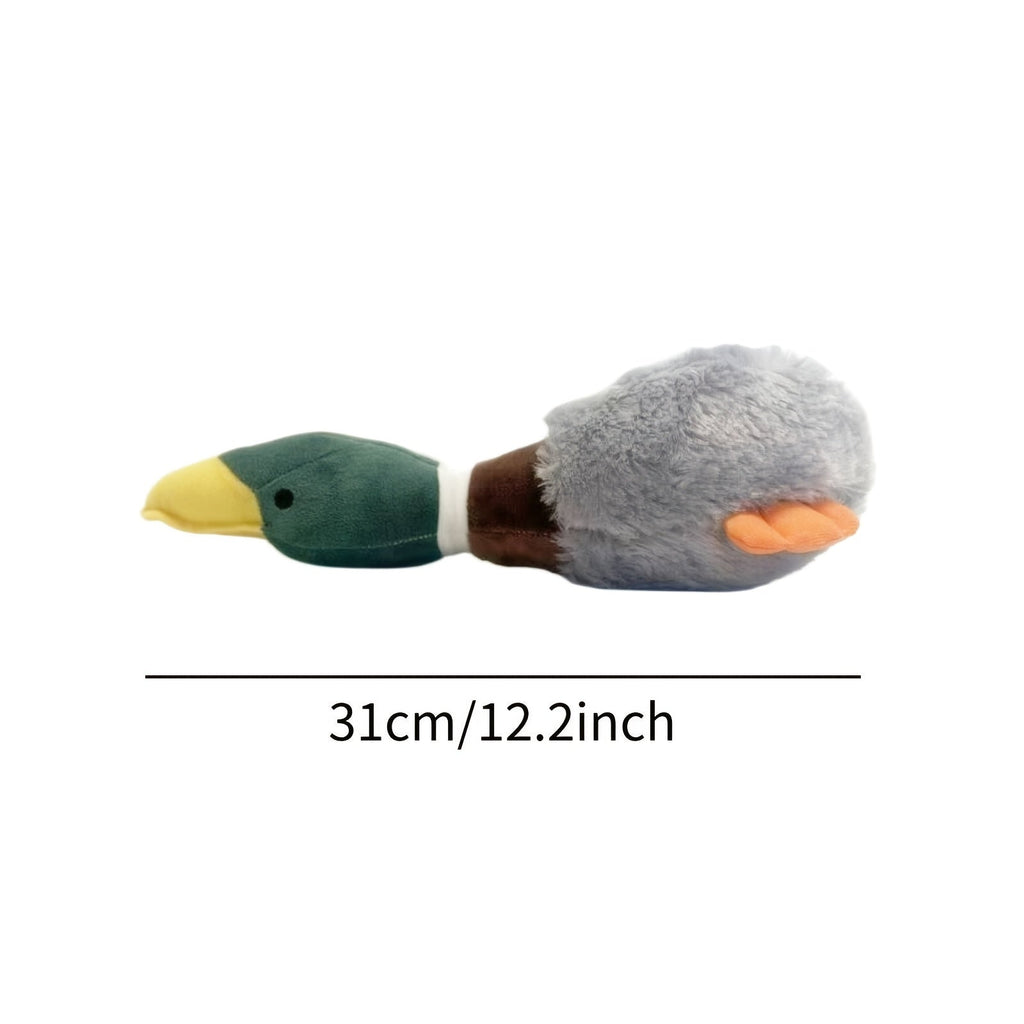 Velvet Goose Squeaky Plush Dog Toy – Soft PV Velvet Sound-Making Pet Toy for Dogs, Cute Goose Design Interactive Chew & Cuddle Toy, Durable Stuffed Animal for Small to Medium Dogs