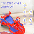 12V Electric Rocking Car for Kids - 2-in-1 Ride-On & Rocking Toy with Foot Pedal, Dual Speed, Water Spray, Flashing Lights, Music & Anti-Tip Design | Boys & Girls Ages 3+ | Max 5MPH