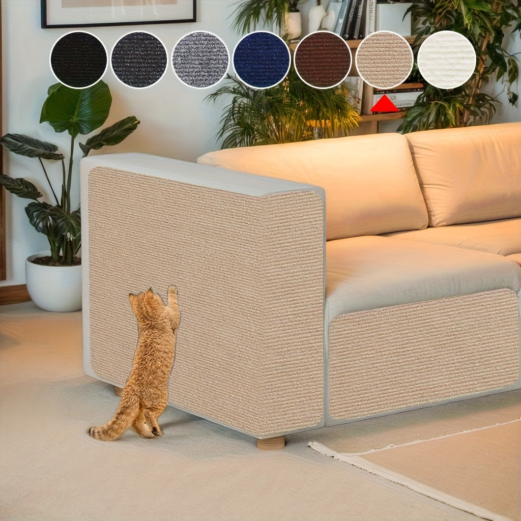 Self-Adhesive Cat Scratch Furniture Protector – Removable Carpet Tape Sofa & Wall Guard, 15.75×39.37" Durable Fabric Cat Scratching Solution for Indoor Cats, 5 Colors