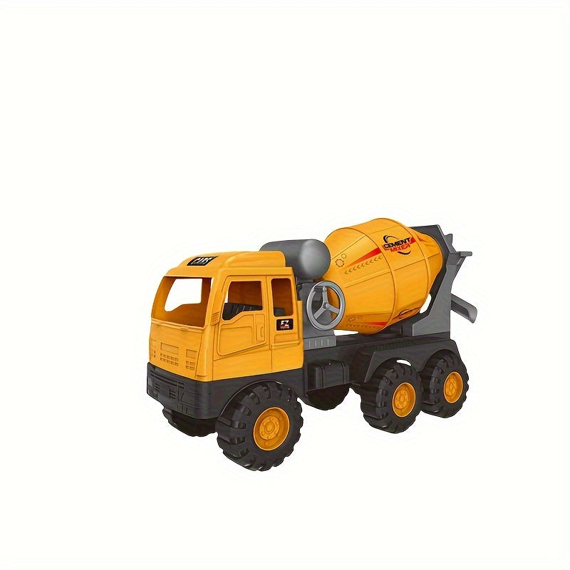Large Engineering Construction Vehicle Toy for Kids - Choose Excavator, Crane, Mixer Truck or Dump Loader | Manual Operation Simulation Truck, STEM Construction Toy for Boys Ages 3+, Birthday Gift