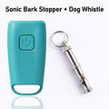 Automatic Dog Bark Control Device with Battery - Ultrasonic Anti Barking Deterrent, No Shock Humane Stop Barking Tool for Indoor Outdoor Use, Works on Small Large Dogs