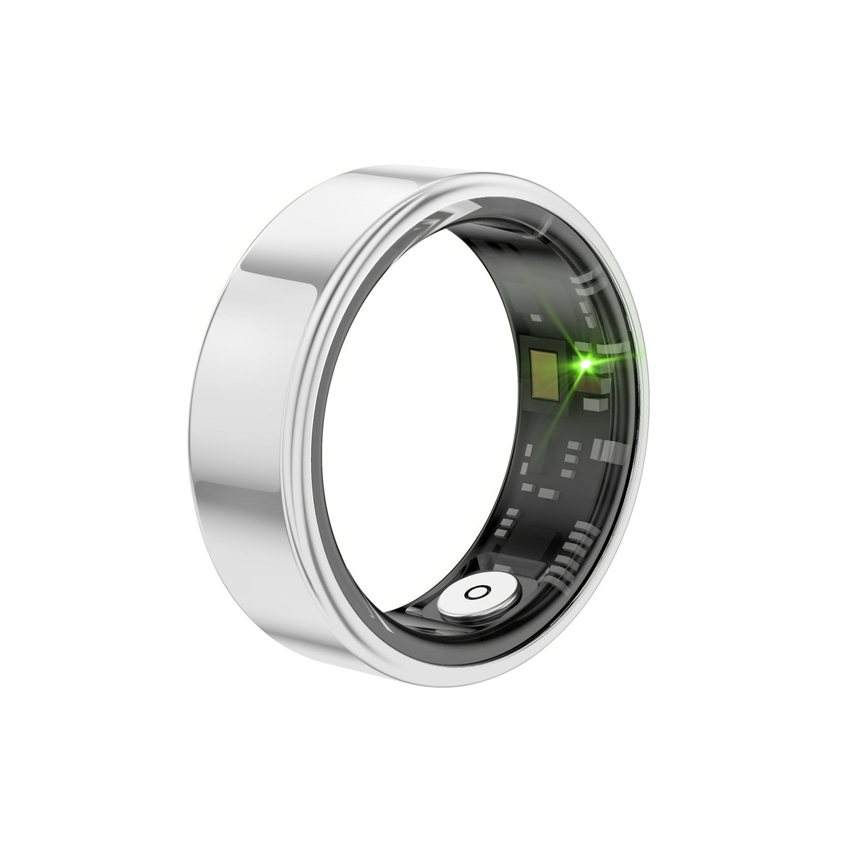 Smart Ring IP68 Fitness Health Tracker for Women Men Sleep Step Heart Rate HRV Stress Monitor Bluetooth Waterproof Wearable Ring Sizes 7-13 Gold Black Silver