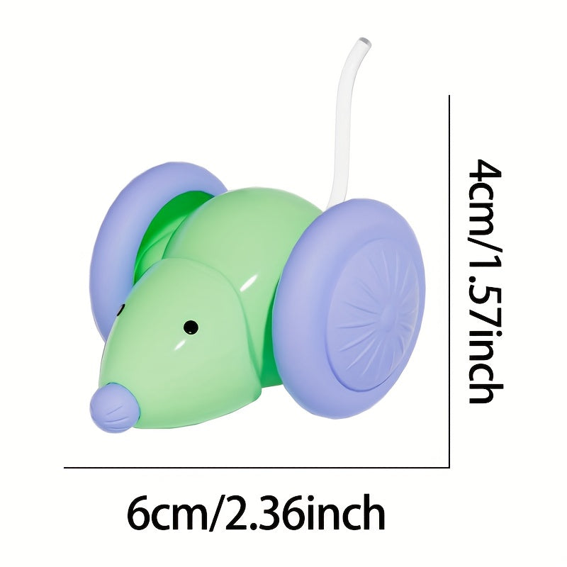 Smart Electric Mouse Cat Toy Automatic Sensing - Self-Entertainment Boredom Relief Interactive Kitten Toy, Auto-Teasing Motion Cat Toy for Indoor Cats, Hands-Free Cat Exercise & Play