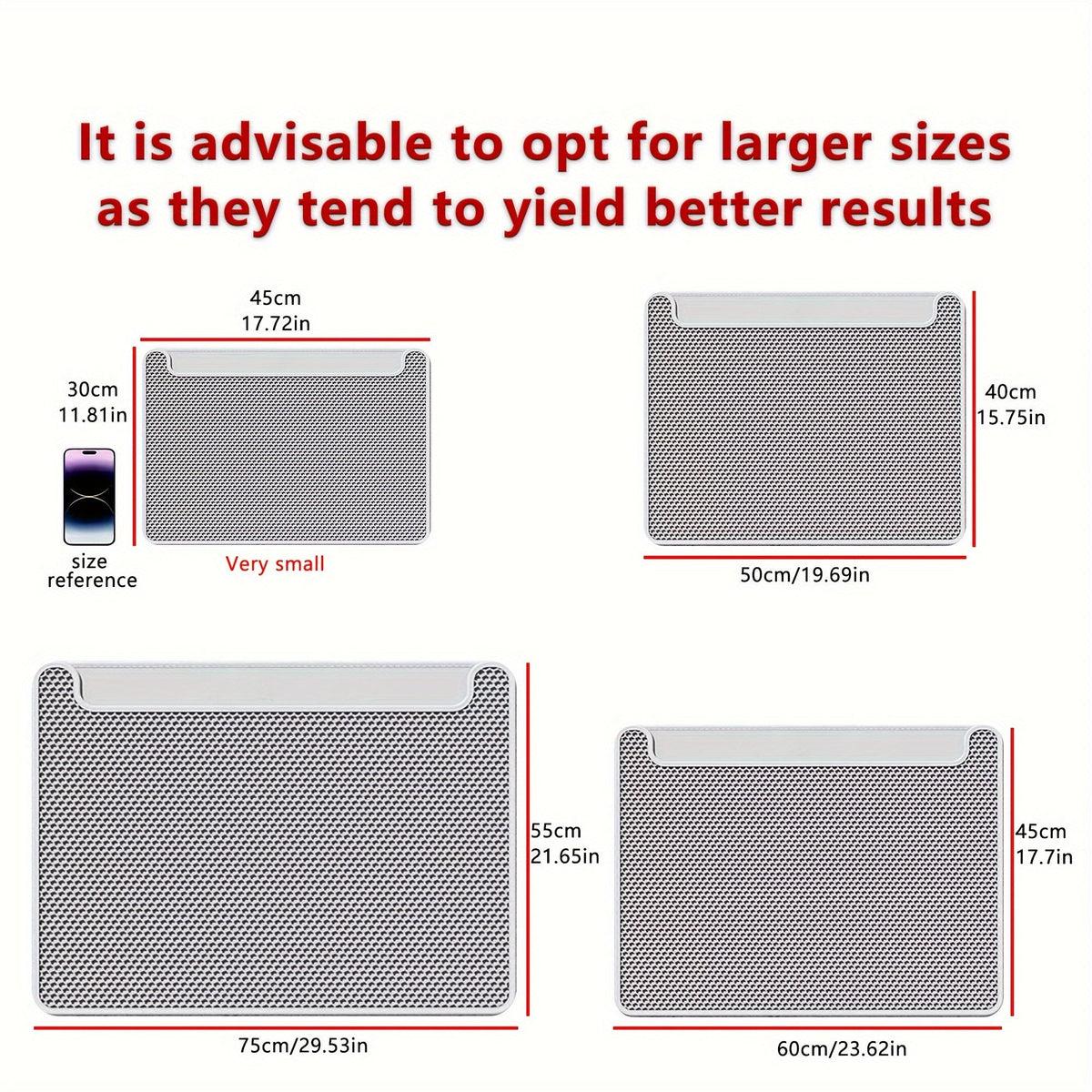 Cat Litter Mat with Double-Layer Filtration – Anti-Tracking Litter Trapping Mat Prevents Spills & Mess Outside the Box, Easy-Clean Waterproof Cat Litter Rug