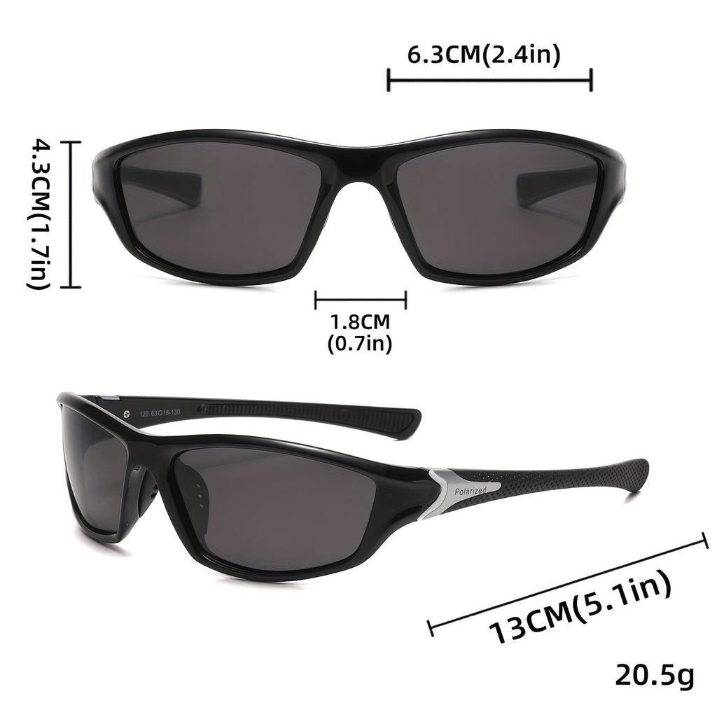 4 Pairs Polarized Sports Sunglasses UV400 Protection for Men & Women – Full Frame Fashion Eyewear for Cycling, Running, Fishing, Rock Climbing & Outdoor Travel, Polychrome