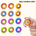 Sensory Finger Spinner Rings for Kids 4/6/8pcs Fidget Texture Rings Autism Calming Toy Anxiety Relief Classroom Prize Stocking Stuffer Gift Mixed Colors