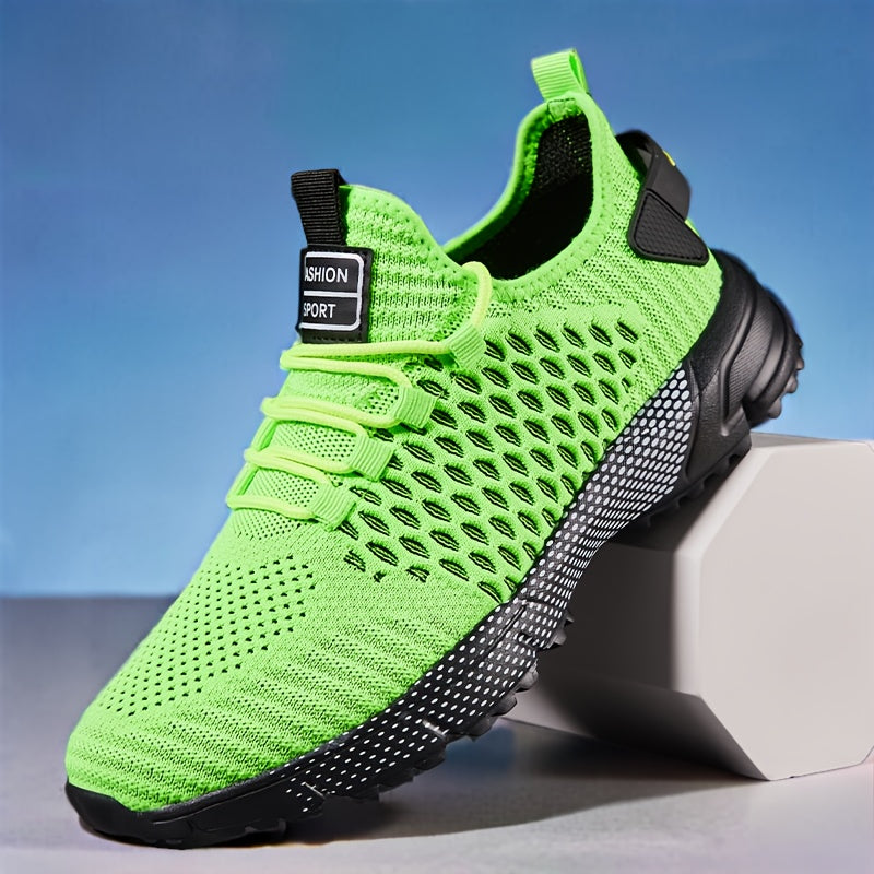 Men's Thick-Soled Non-Slip Sneakers – Lightweight Lace-Up Casual Walking Shoes for Hiking, Outdoor & Daily Wear, Comfortable Low-Top Athletic Sneakers for Men, Spring Autumn Trail Running Shoes