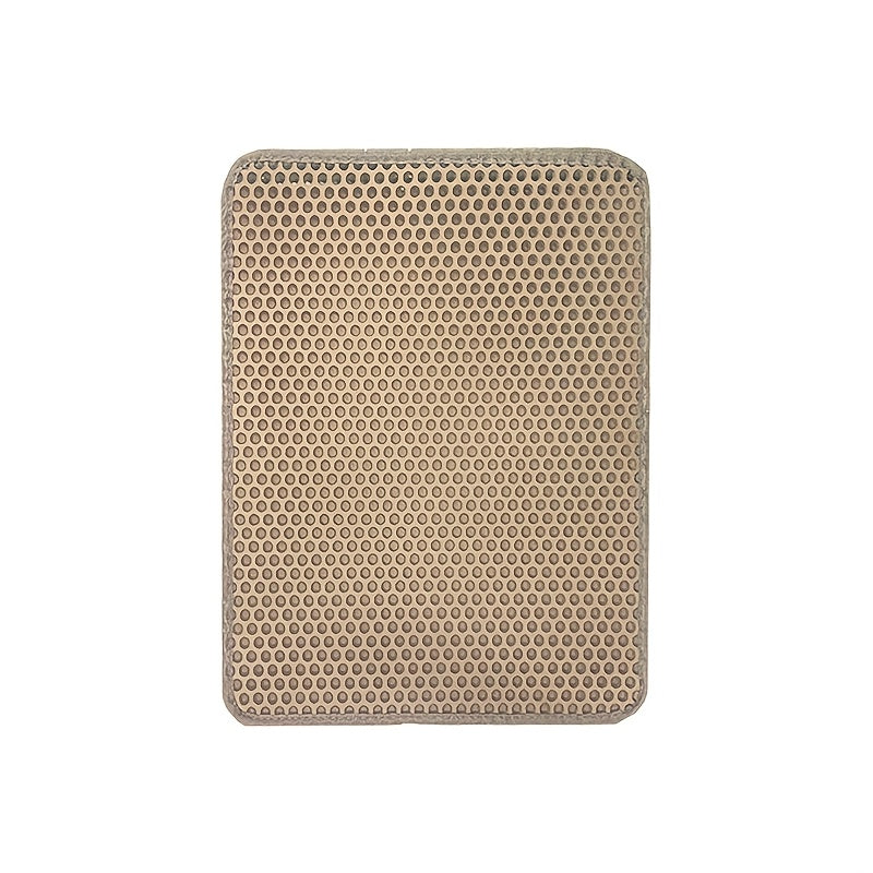 Double-Layer Honeycomb Cat Litter Mat - Urine Proof Litter Trapping Mat with Easy Clean Design, Waterproof Floor Protector Pad for Cats, Available in 17.72x23.62 & 21.65x29.53 Inch Sizes