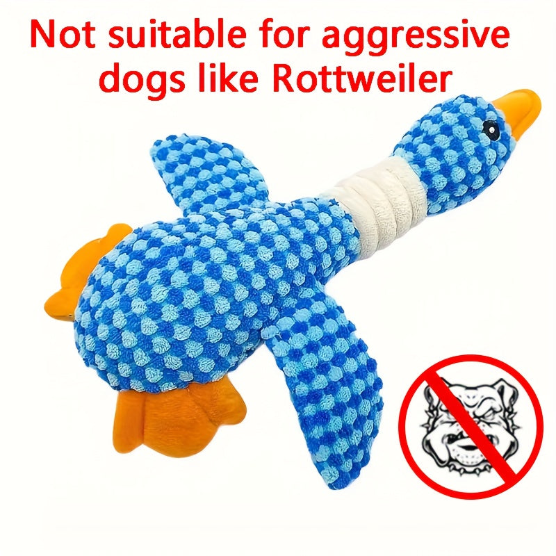 Durable Chew-Proof Dog Toy with Teeth Cleaning Bumps – Squeaky Plush Toy with Reinforced Seams for Medium Dogs, Interactive Chew & Play Toy for Aggressive Chewers